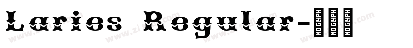 Laries Regular字体转换